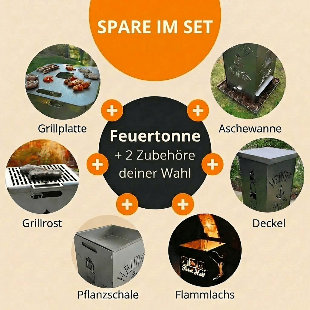 3er Set - Feuertonnen Bertling®