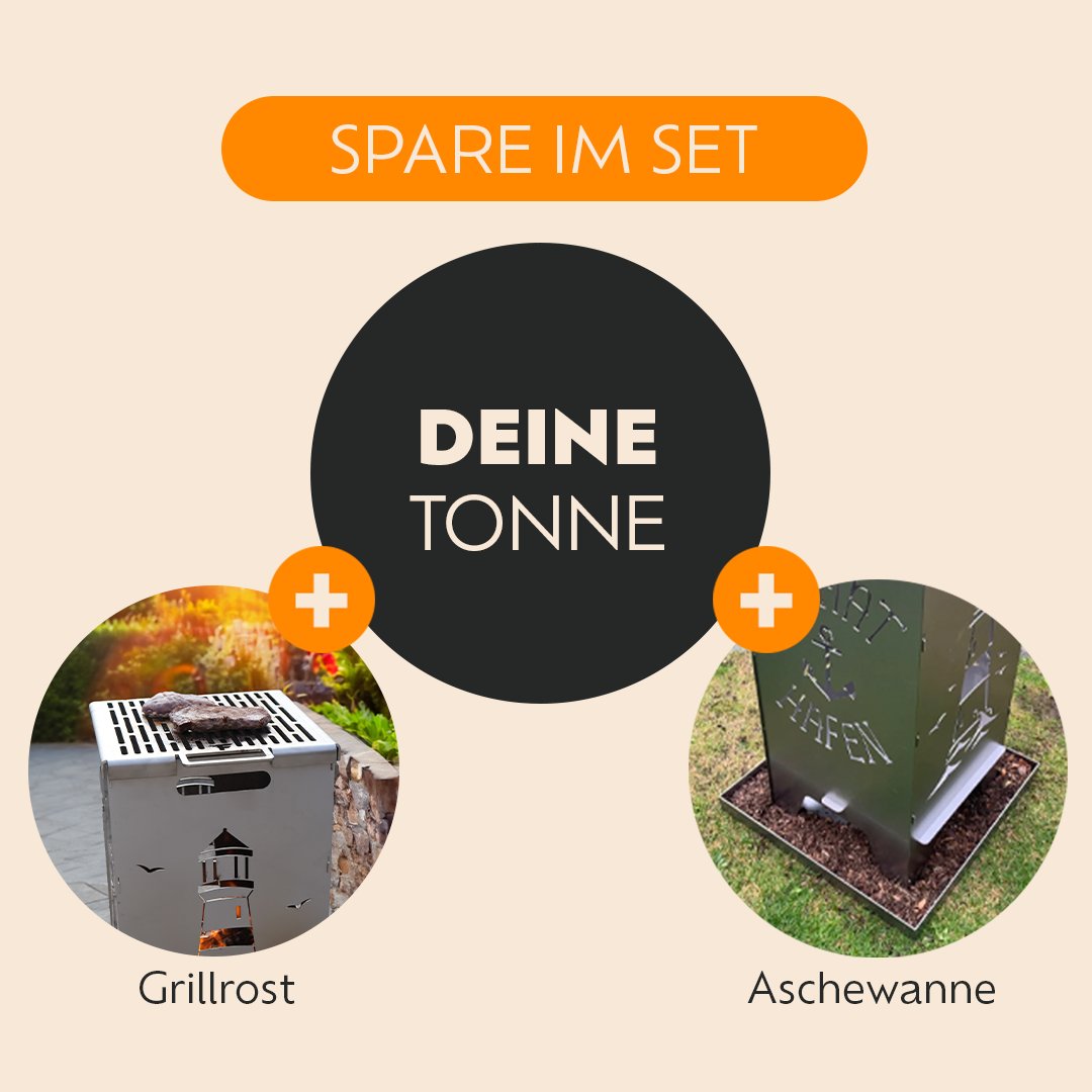 50cm Feuertonne "Feuerwehr" - Feuertonnen Bertling®