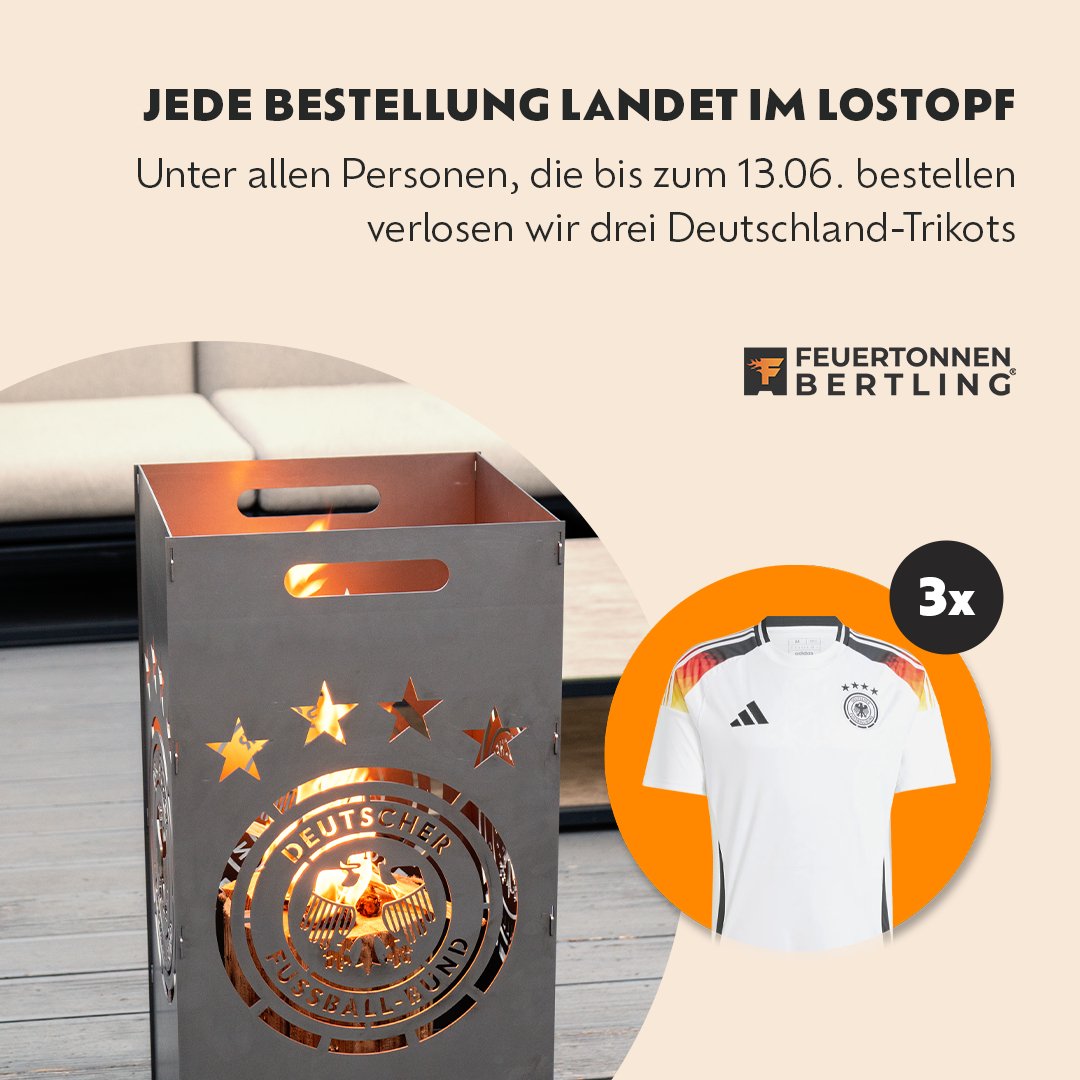 78cm Feuertonne "DFB Männer-Nationalmanschaft" - Feuertonnen Bertling®