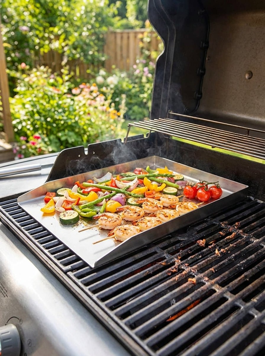 Edelstahl-Grillplancha - Feuertonnen Bertling®