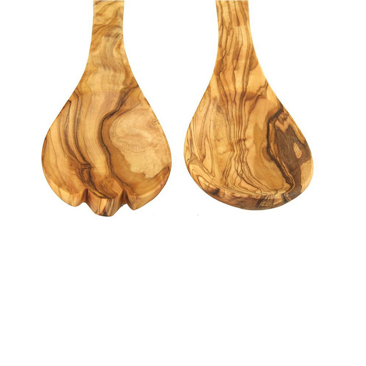 Salatbesteck aus Olivenholz 30 cm - Feuertonnen Bertling®