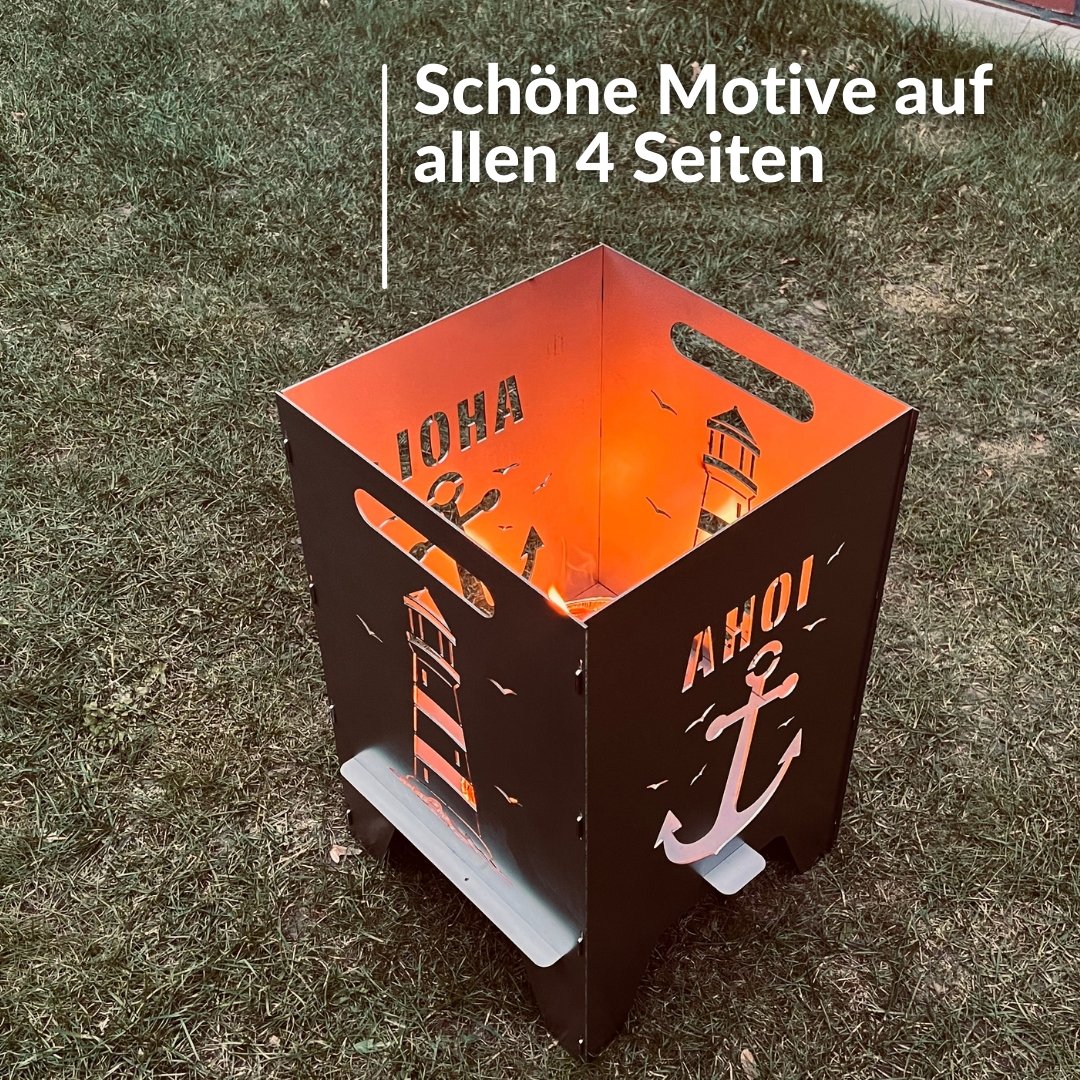 50cm Feuertonne "AHOI" - Feuertonnen Bertling®