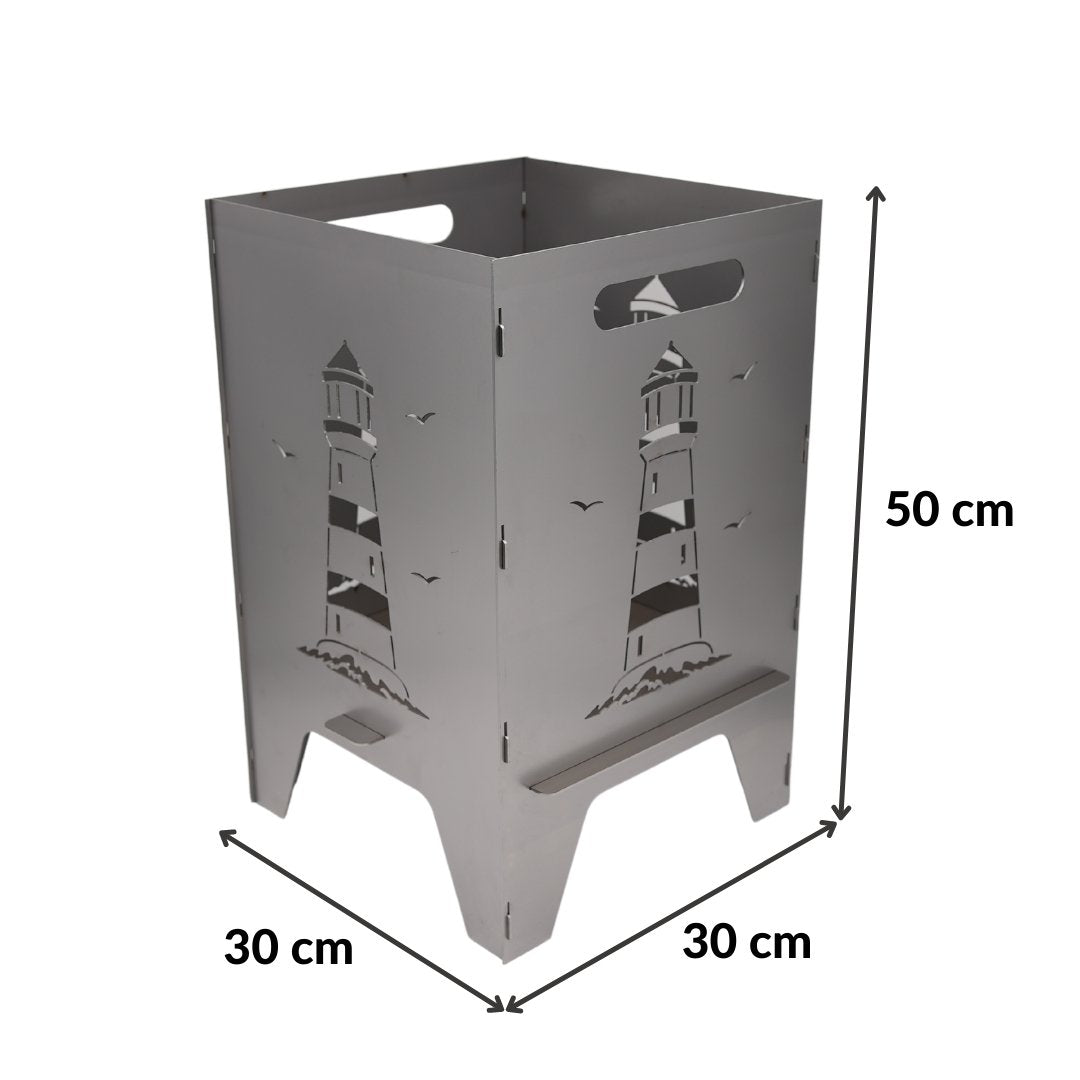 50cm Feuertonne "Leuchtturm" - Feuertonnen Bertling®