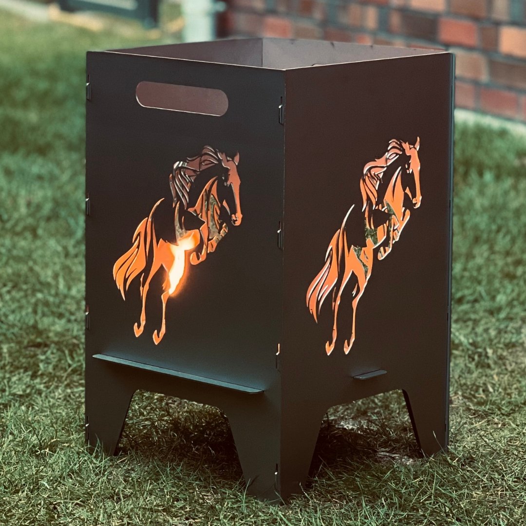 50cm Feuertonne "Pferd" - Feuertonnen Bertling®