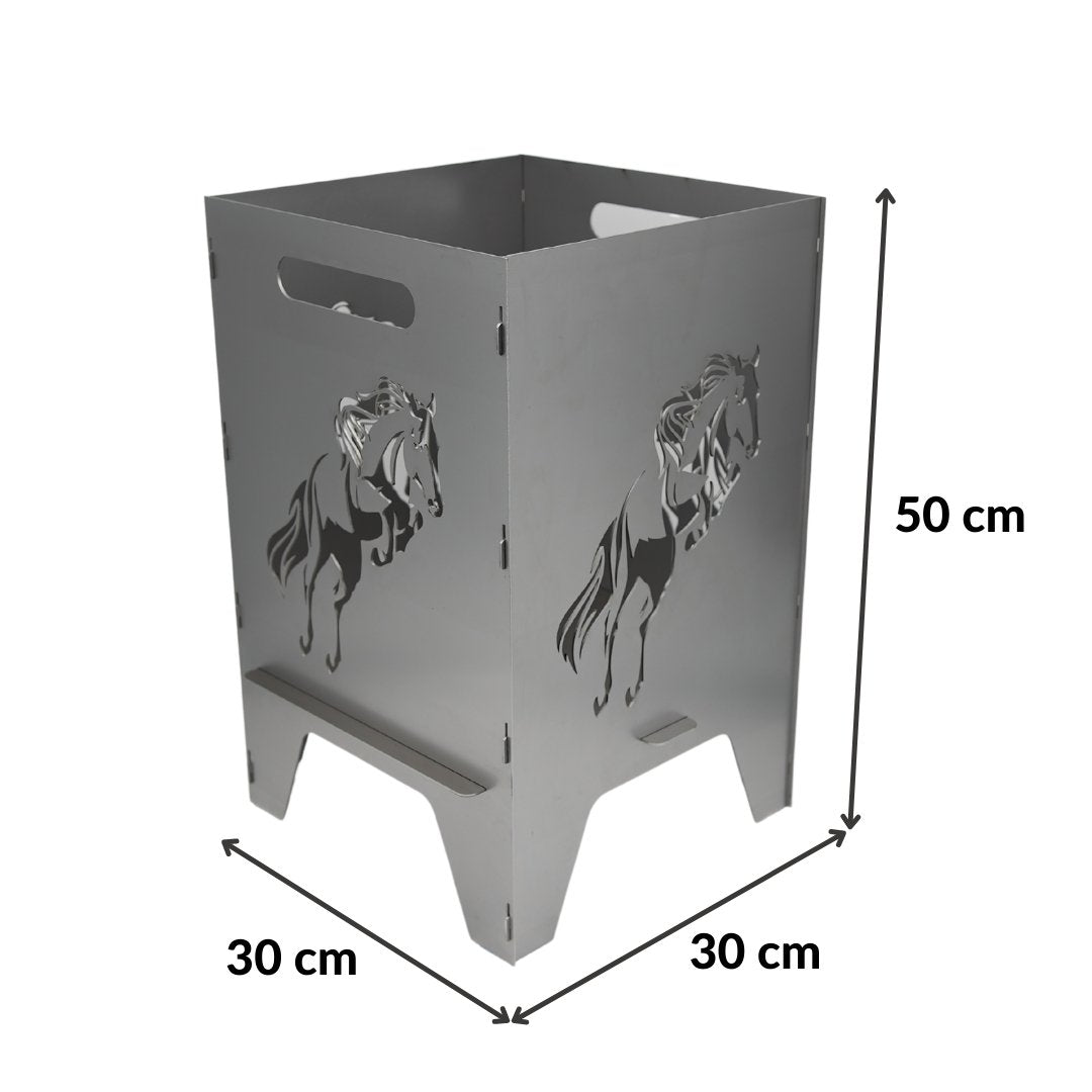 50cm Feuertonne "Pferd" - Feuertonnen Bertling®