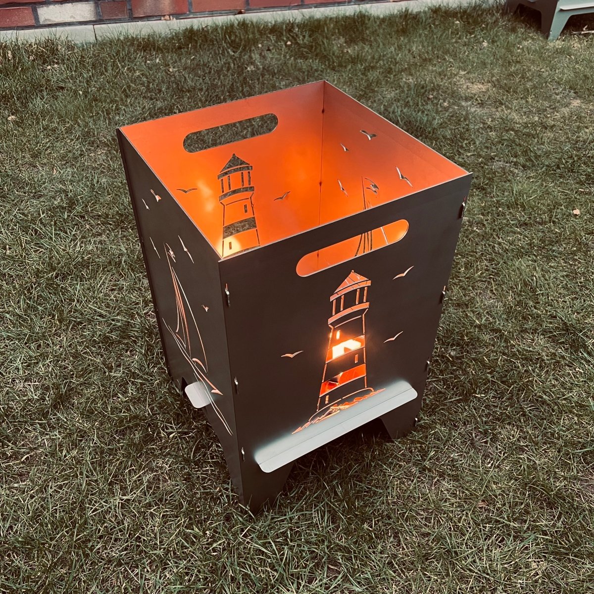 50cm Feuertonne "Segelboot" - Feuertonnen Bertling®