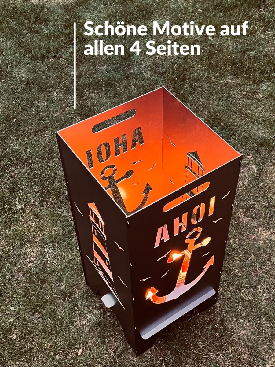 78cm Feuertonne "AHOI" - Feuertonnen Bertling®