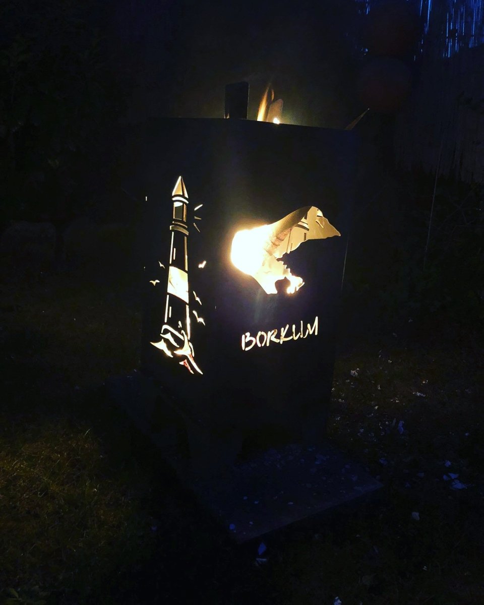 78cm Feuertonne "Borkum" - Feuertonnen Bertling