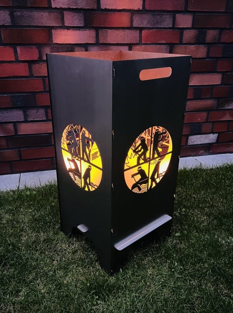 78cm Feuertonne "Feuerwehr" - Feuertonnen Bertling