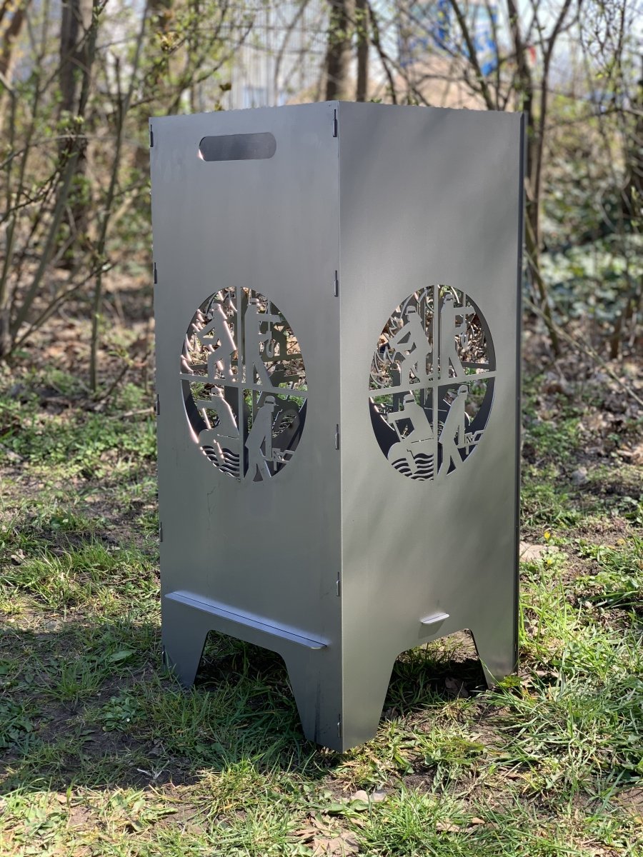 78cm Feuertonne "Feuerwehr" - Feuertonnen Bertling