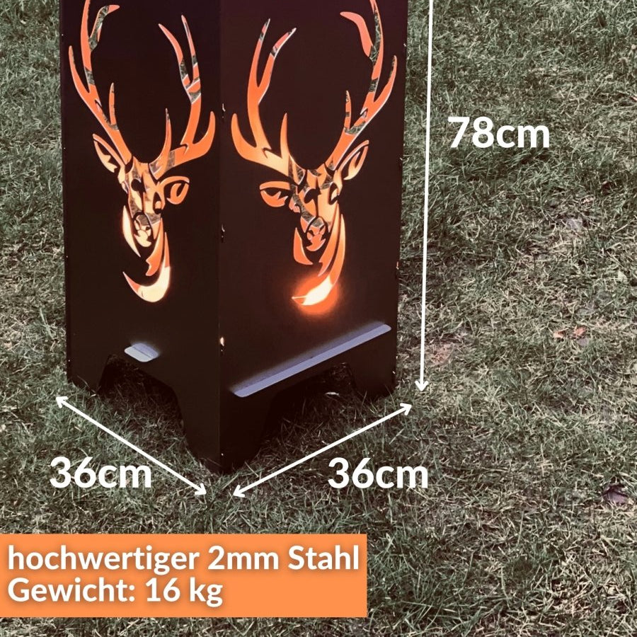 78cm Feuertonne "Hirsch" - Feuertonnen Bertling®