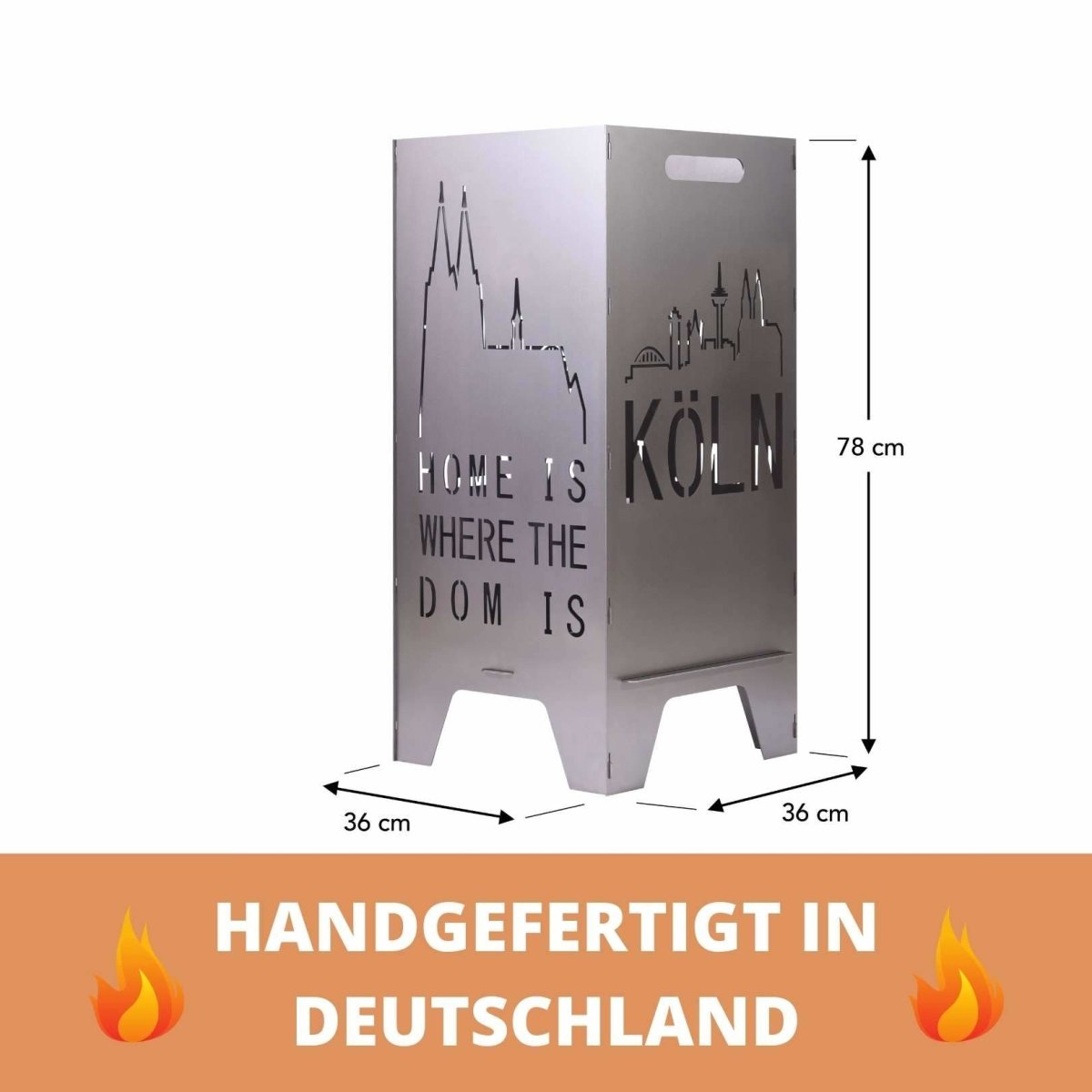 78cm Feuertonne "Köln" - Feuertonnen Bertling