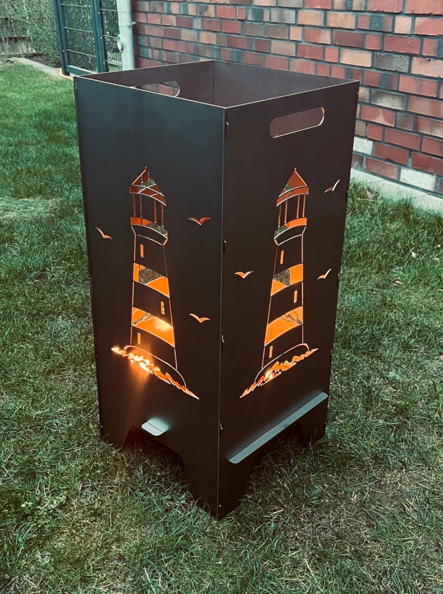 78cm Feuertonne "Leuchtturm" - Feuertonnen Bertling®