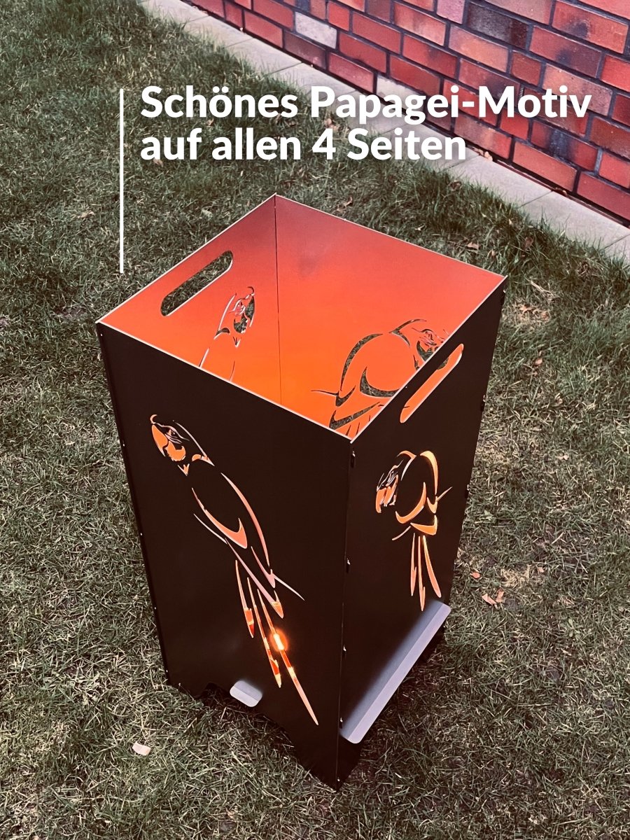 78cm Feuertonne "Papagei" - Feuertonnen Bertling®