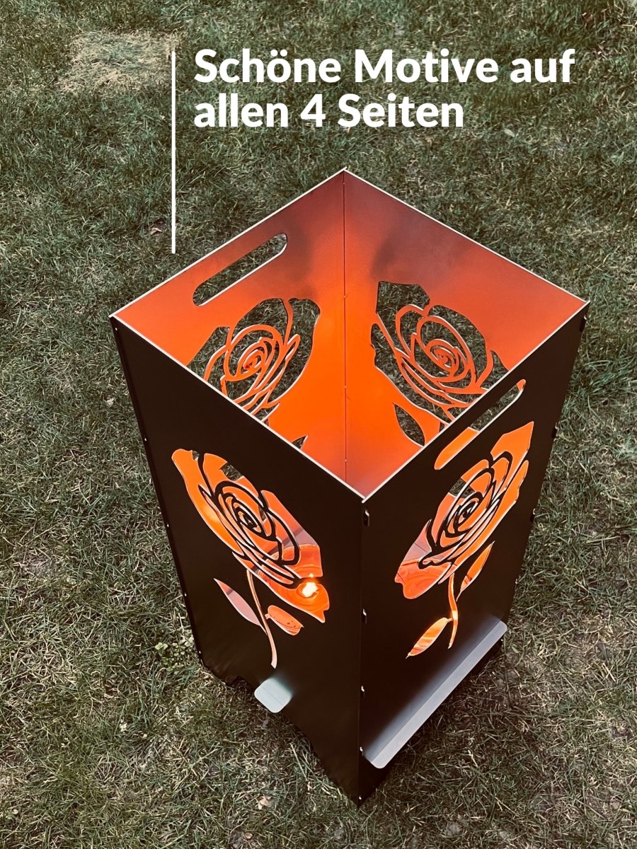 78cm Feuertonne "Rose" - Feuertonnen Bertling®