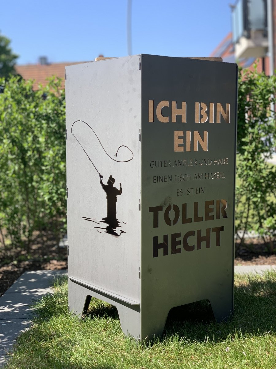 Feuertonne 78cm "toller Hecht" - Feuertonnen Bertling