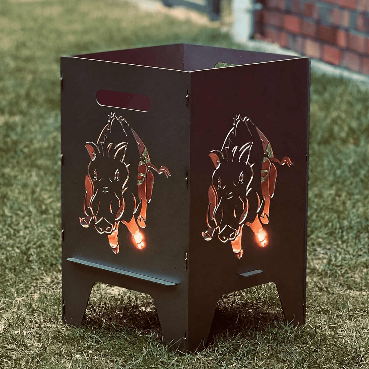 50cm Feuertonne "Wildschwein" - Feuertonnen Bertling®