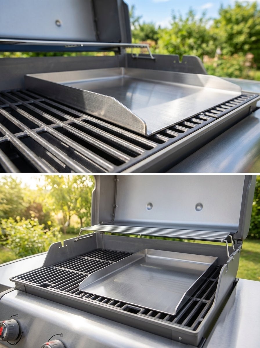 Edelstahl-Grillplancha - Feuertonnen Bertling®