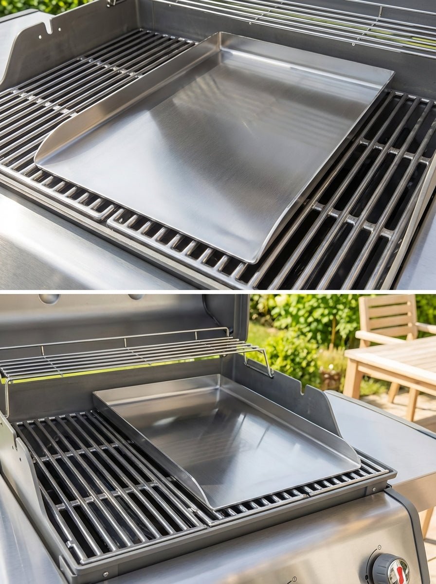 Edelstahl-Grillplancha - Feuertonnen Bertling®