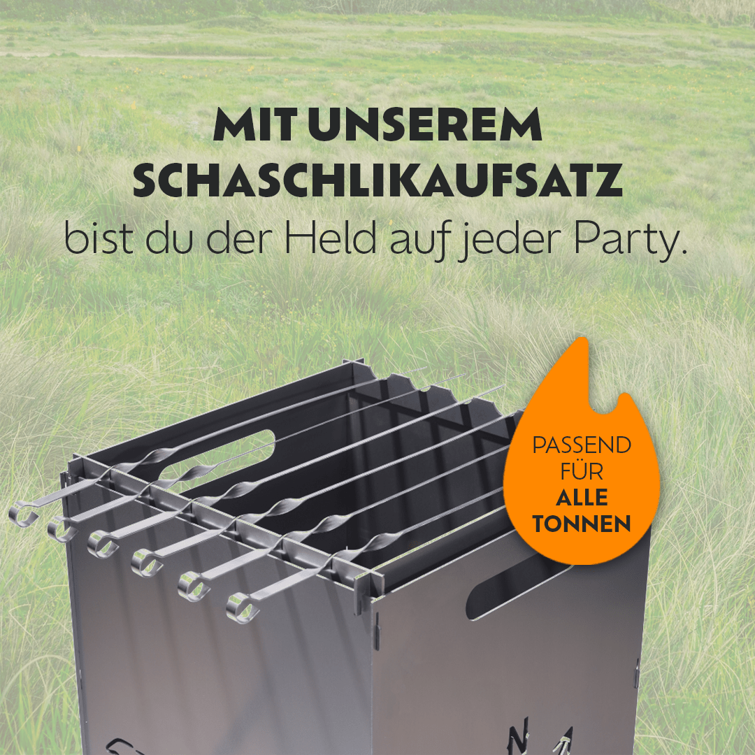 Schaschlik-Set für 78cm - Feuertonnen Bertling®