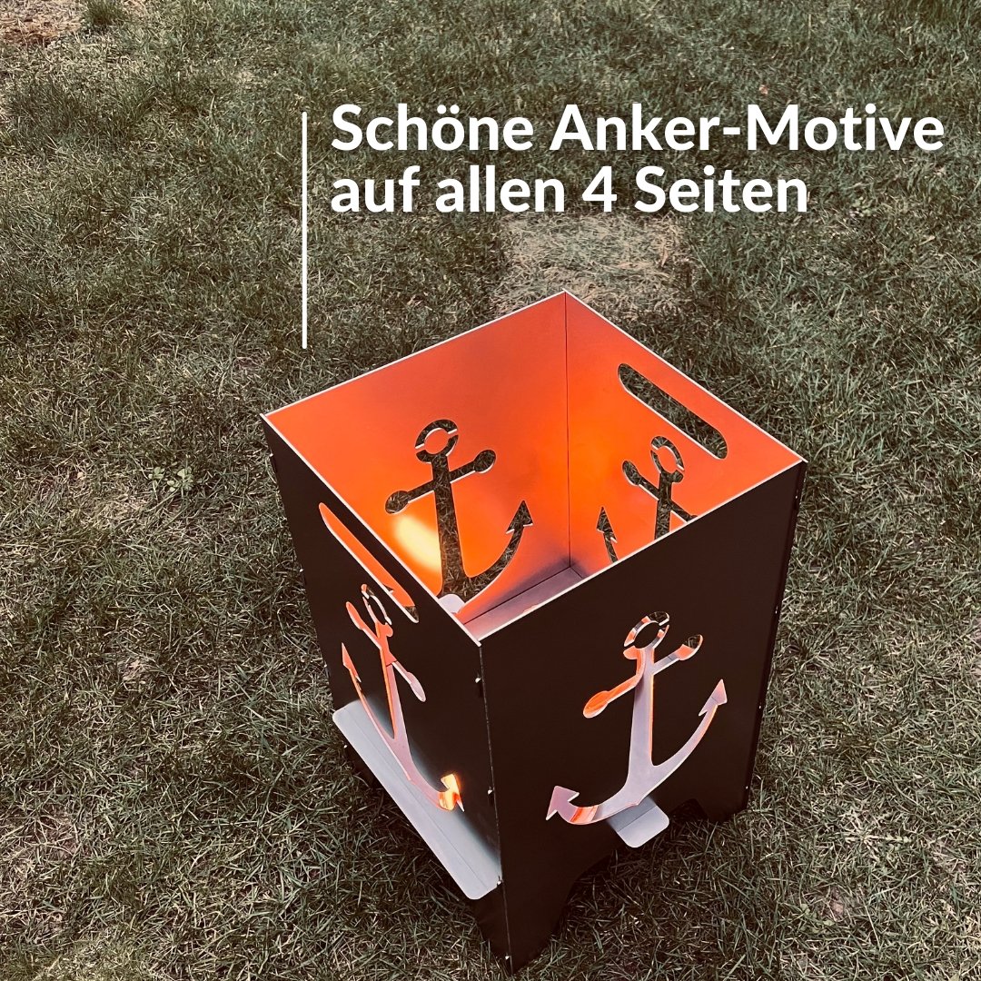50cm Feuertonne "Anker" - Feuertonnen Bertling®